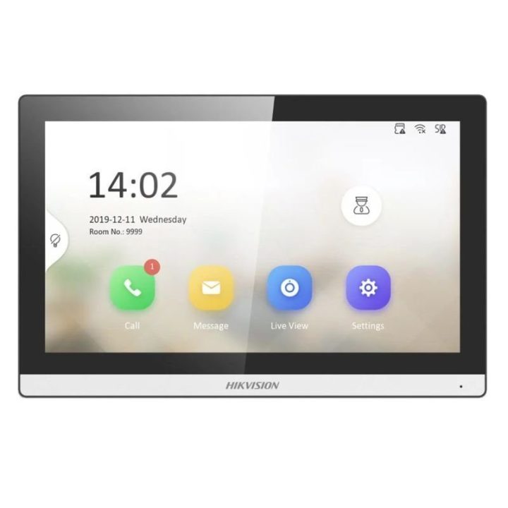 Vaizdo telefonspynė Hikvision DS-KH6350-WTE1, 7 colių, juoda