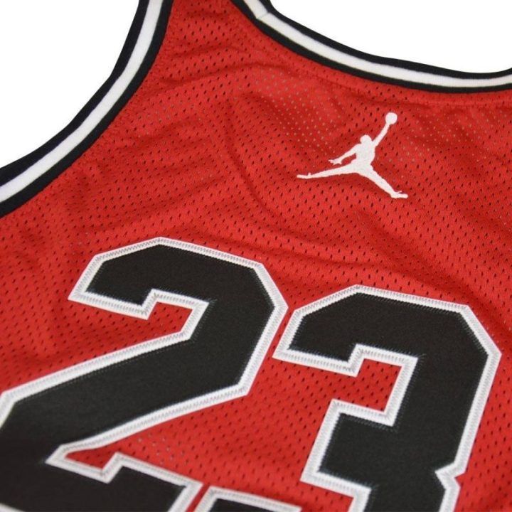 Vaikiški krepšinio marškinėliai su Michael Jordan 23 Air Jordan, raudoni