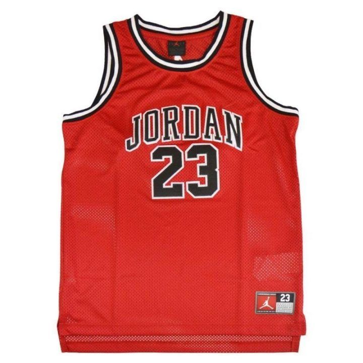 Vaikiški krepšinio marškinėliai su Michael Jordan 23 Air Jordan, raudoni