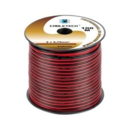 Garsiakalbių kabelis Cabletech, 0,75 mm, juodas ir raudonas