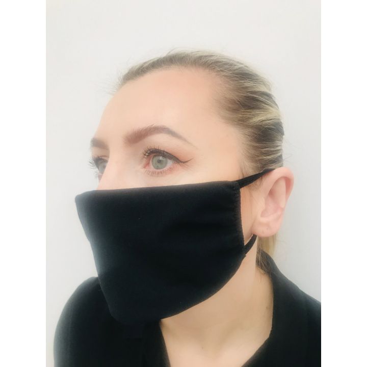 BE kaukė (medvilnė + elastanas) su filtro kišenėle - 10 vienetų