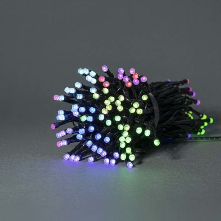 LED girlianda Wi-Fi RGB Nedis SmartLife, 20 m, 168 LED, juoda