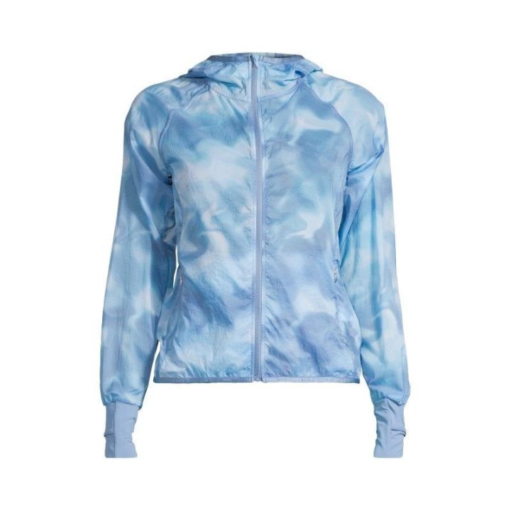 Moteriška bėgimo striukė CASALL Breeze Printed, tamsiai mėlyna