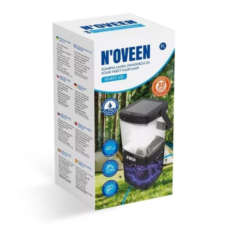 Saulės vabzdžių naikinimo lempa N'OVEEN IKN895 LED, 40 m²