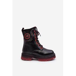 Šilti batai Trapper Boots Kids' Black Askya BSB27477