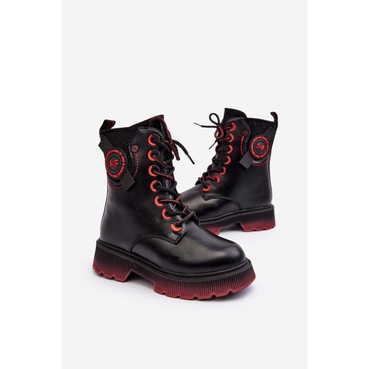 Šilti batai Trapper Boots Kids' Black Askya BSB27477