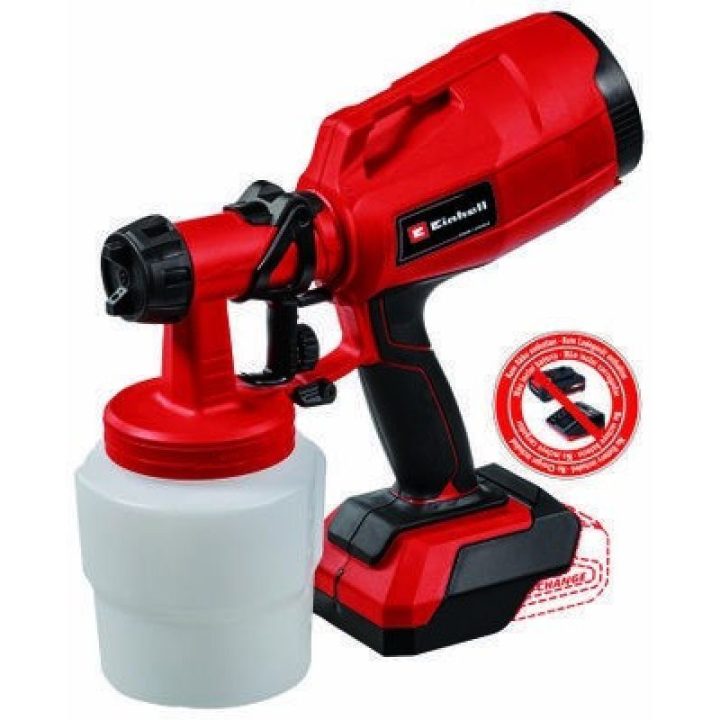 Dažymo pistoletas Einhell TC-SY 18/60 Li-Solo, 0,8 l