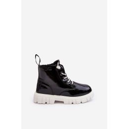Vaikų blizgantys dygsniuoti batai Big Star MM374147 Black BSB27683