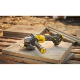 Akumuliatorinis kampinis šlifuoklis 125 mm Stanley V20, juodas