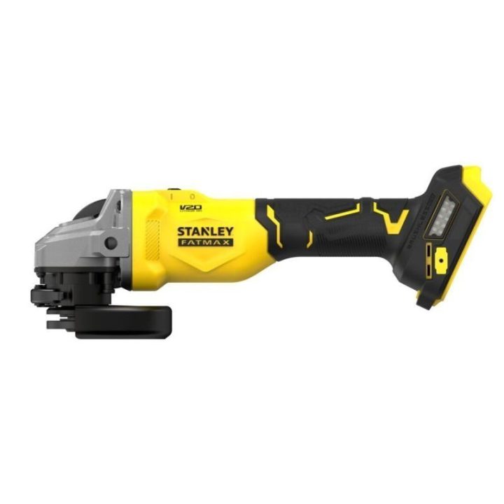Akumuliatorinis kampinis šlifuoklis 125 mm Stanley V20, juodas