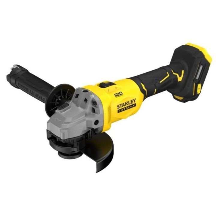 Akumuliatorinis kampinis šlifuoklis 125 mm Stanley V20, juodas