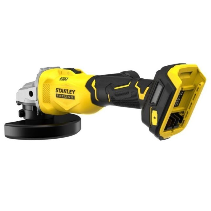 Akumuliatorinis kampinis šlifuoklis 125 mm Stanley V20, juodas