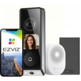 Vaizdo durų skambutis su Wi-Fi EZVIZ EP8 Ultra, 6 MP + 2 MP