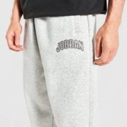 Vyriškos medvilninės sportinės kelnės Air Jordan, pilkos