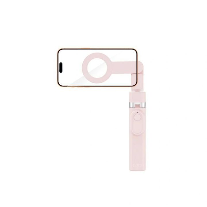 MagSafe asmenukių lazda-trikojis Tech-Protect L11S, rožinė