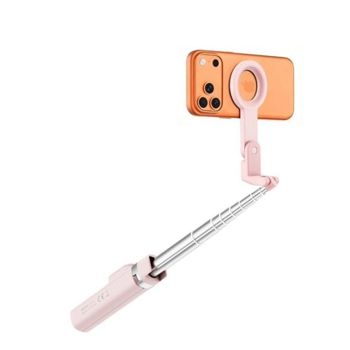 MagSafe asmenukių lazda-trikojis Tech-Protect L11S, rožinė