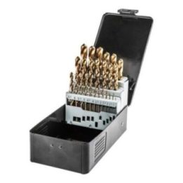 Metalo grąžtų rinkinys HSS-TiN Neo Tools, 1–13 mm, 25 vnt