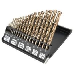 Metalo grąžtų rinkinys HSS-Co NEO Tools, 1–10 mm, 19 vnt