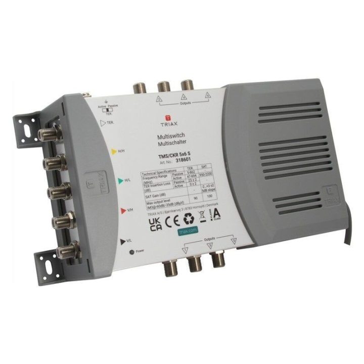 Palydovinio signalo multiswitch Triax 318601, 5 įėjimai, 6 išėjimai