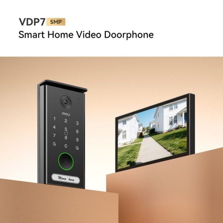 Vaizdo telefonspynė Imou VDP7, 5 MP, 7 colių, juoda