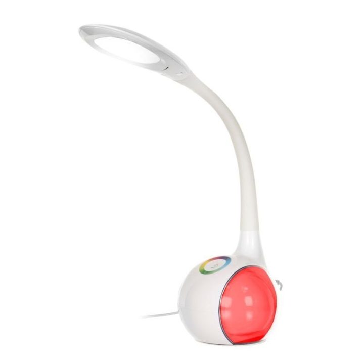 Stalinė LED lempa Activejet AJE-RAINBOW RGB 2, balta