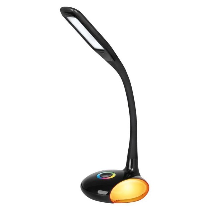 Stalinė lempa su RGB naktiniu apšvietimu Activejet Venus RGB, juoda