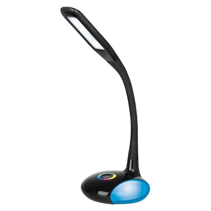Stalinė lempa su RGB naktiniu apšvietimu Activejet Venus RGB, juoda