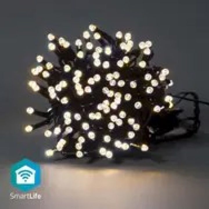 LED girlianda Nedis WIFILX01W200, 200 LED, 20 m, juoda