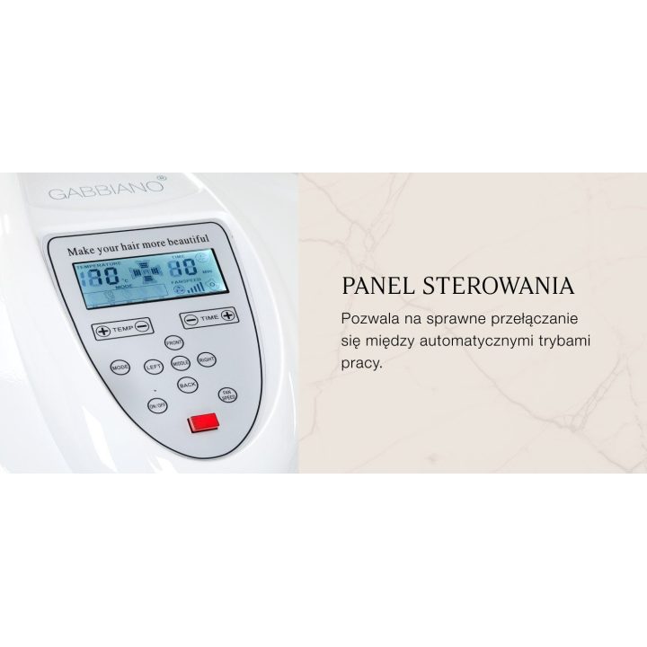 Stovimas kirpyklos infrazonas Gabbiano Y-707, baltas