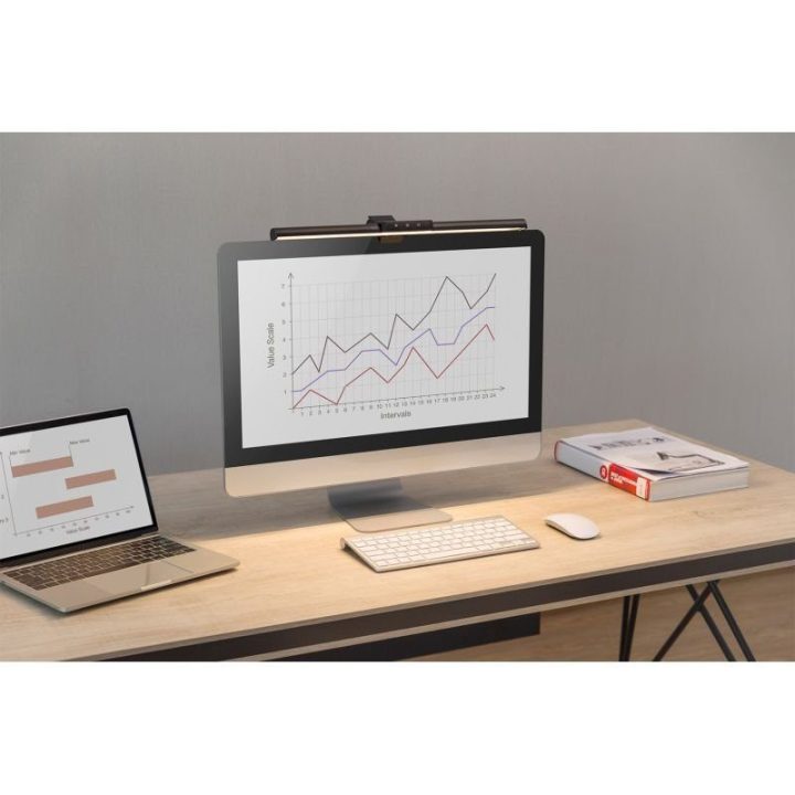 Monitoriaus LED lempa su spaustukiniu tvirtinimu Digitus, juoda