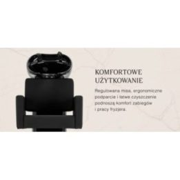Plaukų plovimo kriauklė Gabbiano Vitoria, juoda