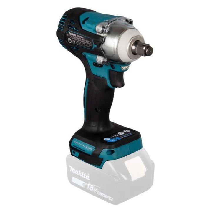 Smūginis veržliasukis Makita DTW300Z, 18 V, juodas ir mėlynas