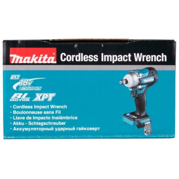 Smūginis veržliasukis Makita DTW300Z, 18 V, juodas ir mėlynas