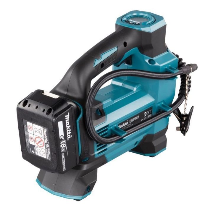 Akumuliatorinis mini kompresorius Makita DMP181Z, 18 V, juodas