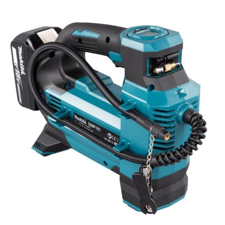 Akumuliatorinis mini kompresorius Makita DMP181Z, 18 V, juodas