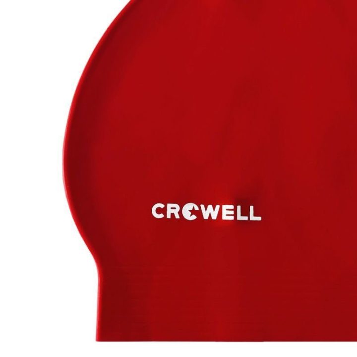 Uniseks plaukimo kepuraitė su ausų kišenėlėmis Crowell Bora, sidabro spalvos