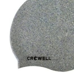 Unisex silikoninė plaukimo kepuraitė Crowell Recycling Pearl, sidabro