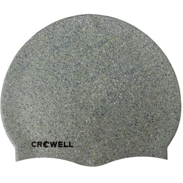 Unisex silikoninė plaukimo kepuraitė Crowell Recycling Pearl, sidabro