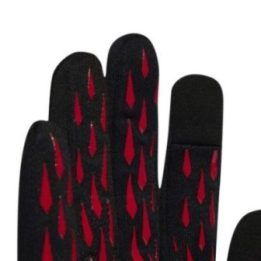 Vyriškos žieminės pirštinės adidas su Manchester United emblema, juodos