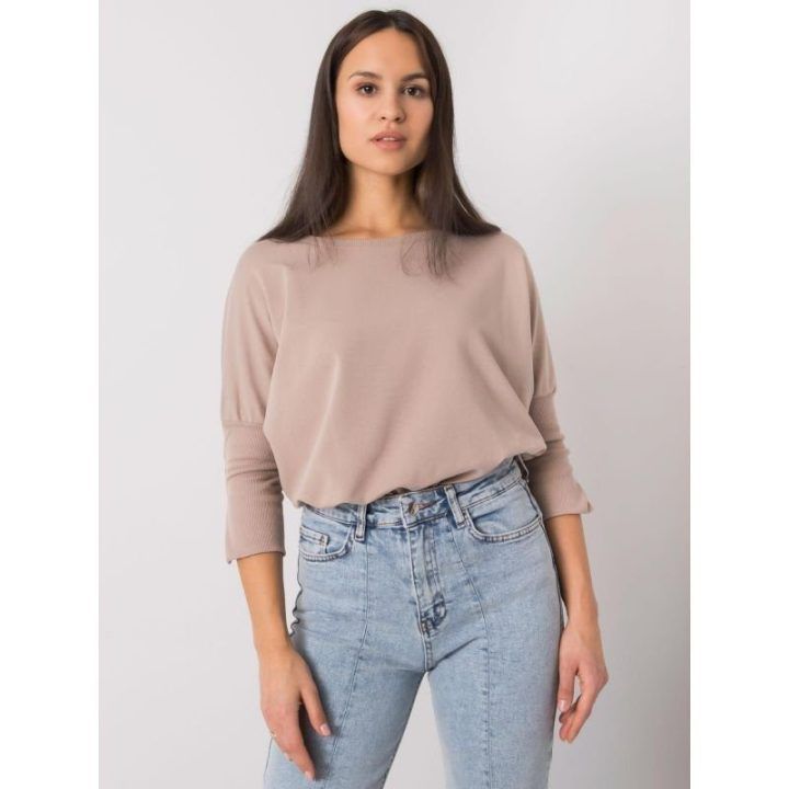 Moteriška palaidinė Basic Feel Good RV-BZ-7362.19, tamsiai smėlio