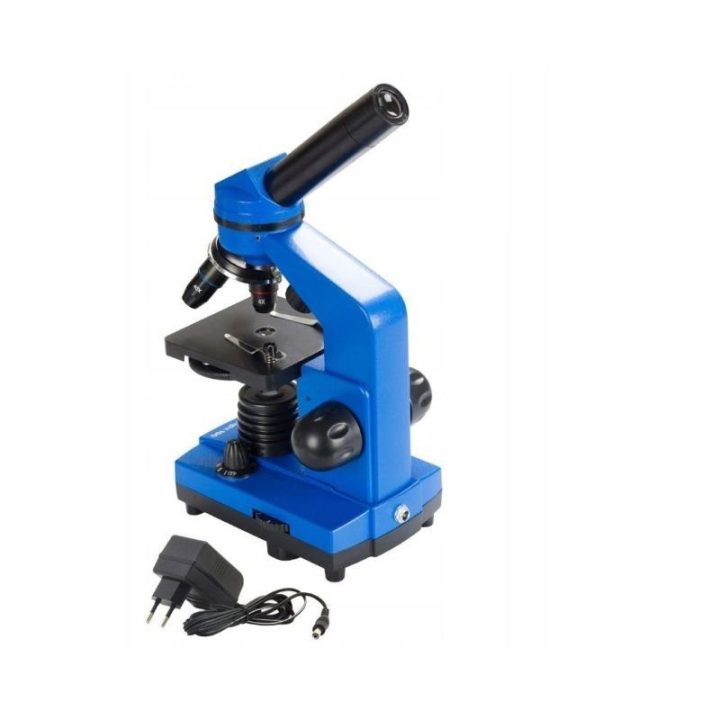 Mikroskopas Delta Optical BioLight 100, mėlynas