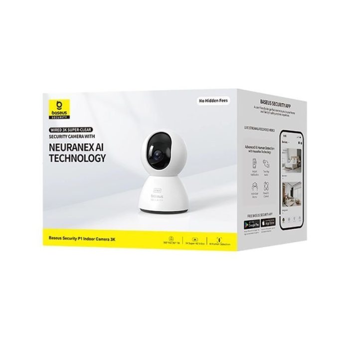 Vidaus stebėjimo kamera Baseus Security P1 3K, balta