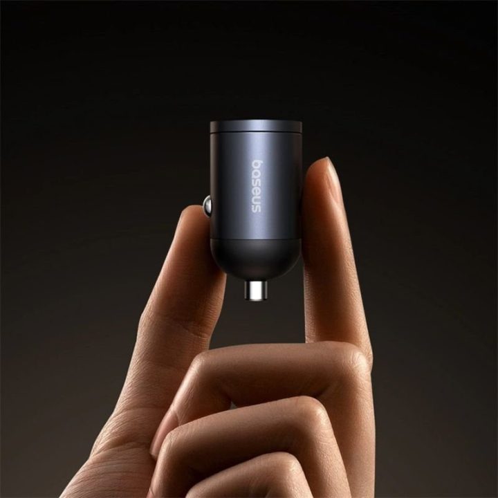 Automobilinis įkroviklis Baseus Tiny Star, 30 W, juodas