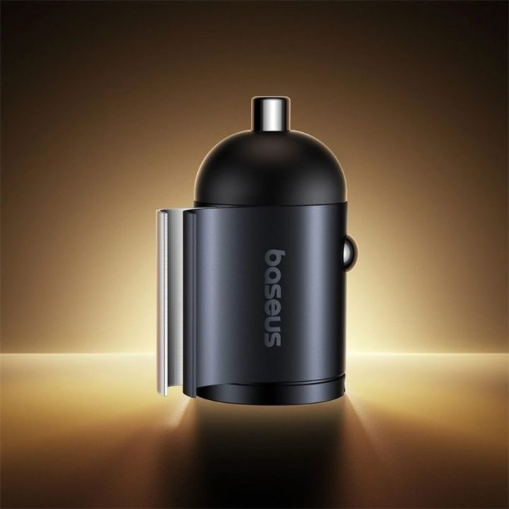 Automobilinis įkroviklis Baseus Tiny Star, 30 W, juodas