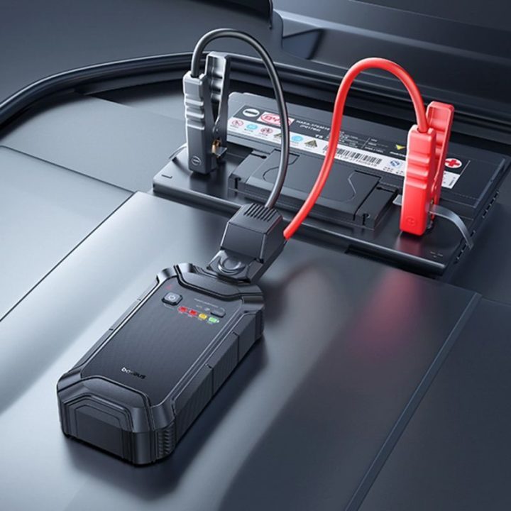 Automobilinis paleidiklis Baseus PrimeTrip VJ1, 12 000 mAh, juodas