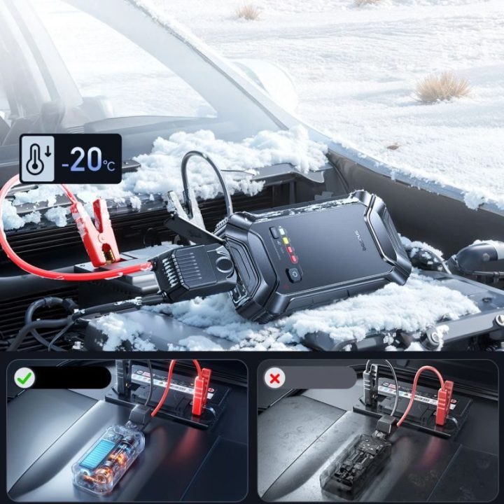 Automobilinis paleidiklis Baseus PrimeTrip VJ1, 12 000 mAh, juodas