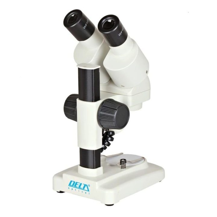 Stereoskopinis mikroskopas Delta Optical StereoLight, baltas ir juodas