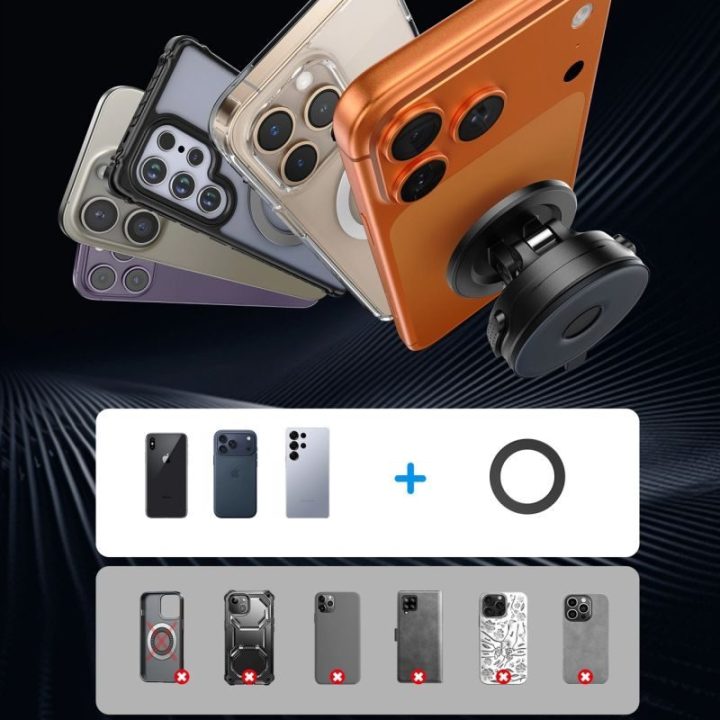 Magnetinis telefono laikiklis automobiliui Joyroom JR-ZS510, juodas