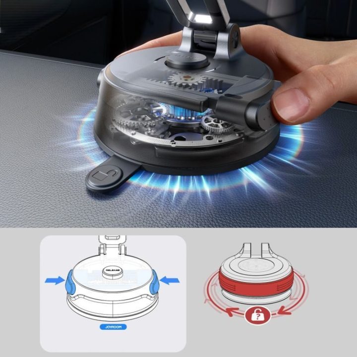 Magnetinis telefono laikiklis automobiliui Joyroom JR-ZS510, juodas