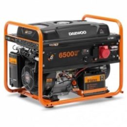 Generatorius Daewoo AVR, 6,5 kW, 230 V, juodas ir oranžinis